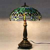 WHT006(T16275A) - handcrafted Tiffany stained glass lamp