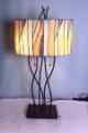 X8186 - handcrafted Tiffany stained glass lamp