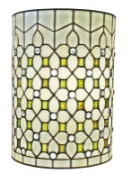Tiffany Wall Lamp - AM014WL10 - handcrafted Tiffany stained glass lamp