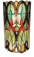 Tiffany Wall Lamp - AM247WL10 - handcrafted Tiffany stained glass lamp
