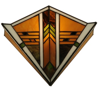 Tiffany Wall Lamp - MS137-12SC-1 - handcrafted Tiffany stained glass lamp