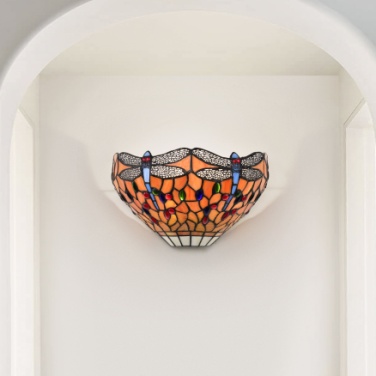 W122030 - handcrafted Tiffany stained glass lamp