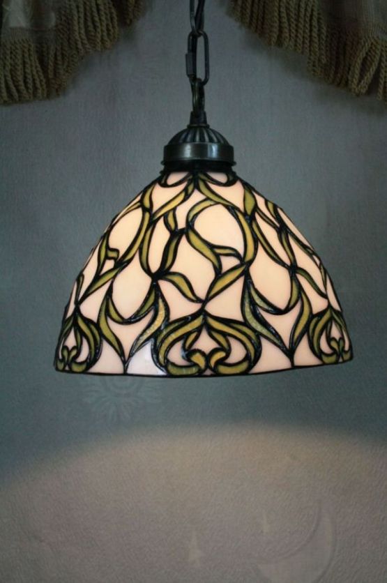 Tiffany 10 Inch Hanging Lamp - TADD10034 - Handcrafted Stained Glass Lamp