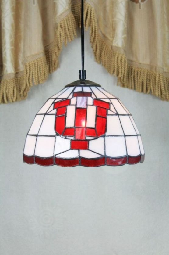 Tiffany 10 Inch Hanging Lamp - TADD1005 - handcrafted Tiffany stained glass lamp