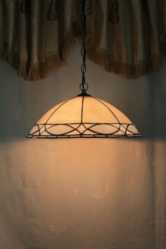 Tiffany 16 Inch Hanging Lamp 2 - TADD161010 - handcrafted Tiffany stained glass lamp