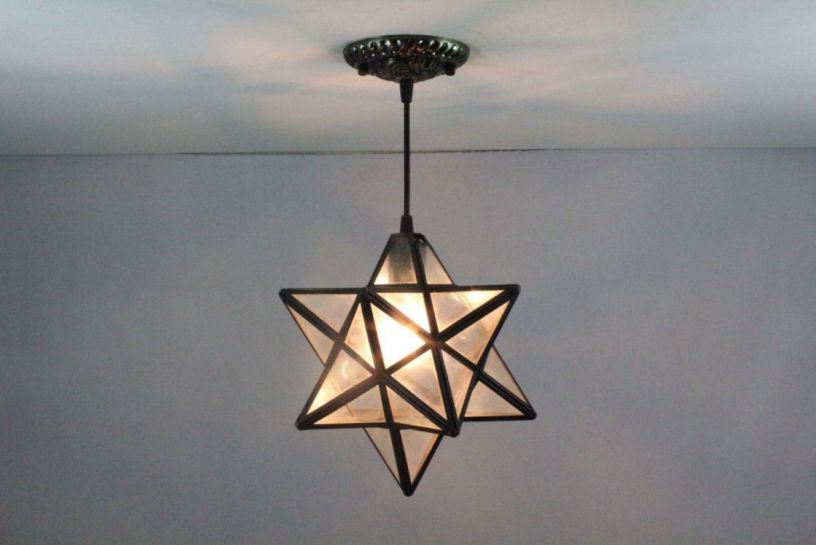 Tiffany 8 Inch Hanging Lamp 1 - TADD08072 - handcrafted Tiffany stained glass lamp