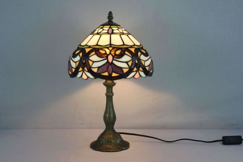 Tiffany 10 Inch Table Lamp - DETAIL_27388928_283832_3319878 - handcrafted Tiffany stained glass lamp