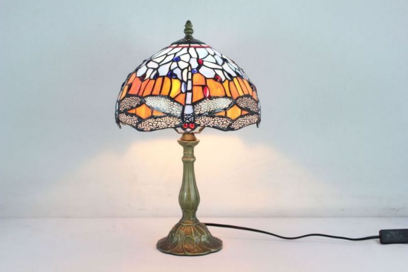 Tiffany 10 Inch Table Lamp - DETAIL_27388928_283832_3319881 - handcrafted Tiffany stained glass lamp