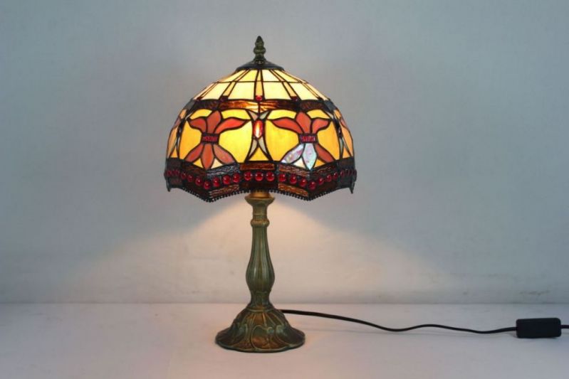 Tiffany 10 Inch Table Lamp - DETAIL_27388928_283832_3319885 - handcrafted Tiffany stained glass lamp