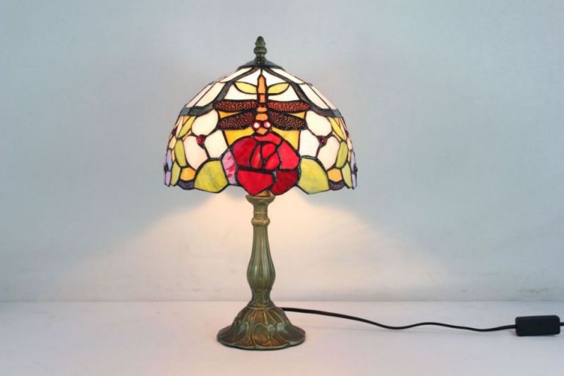 Tiffany 10 Inch Table Lamp - DETAIL_27388928_283832_3319882 - handcrafted Tiffany stained glass lamp