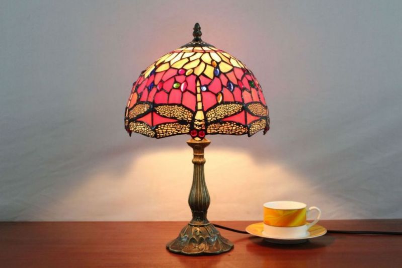 Tiffany 10 Inch Table Lamp - DETAIL_27388928_283832_3319886 - handcrafted Tiffany stained glass lamp
