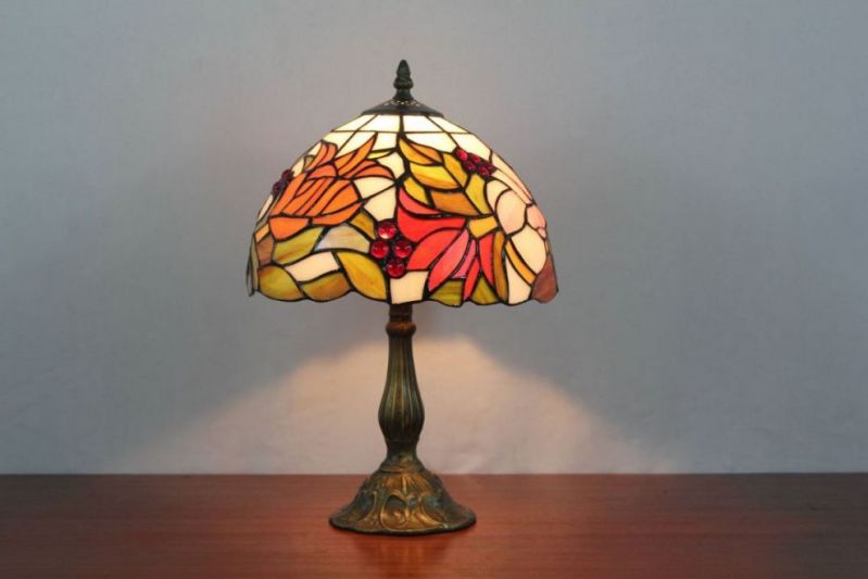 Tiffany 10 Inch Table Lamp - DETAIL_27388928_283832_3319872 - handcrafted Tiffany stained glass lamp