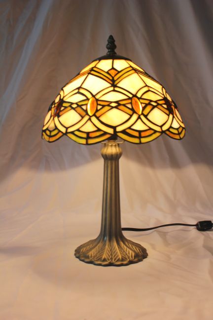 Tiffany 10 Inch Table Lamp - DETAIL_27388928_283832_3319895 - handcrafted Tiffany stained glass lamp