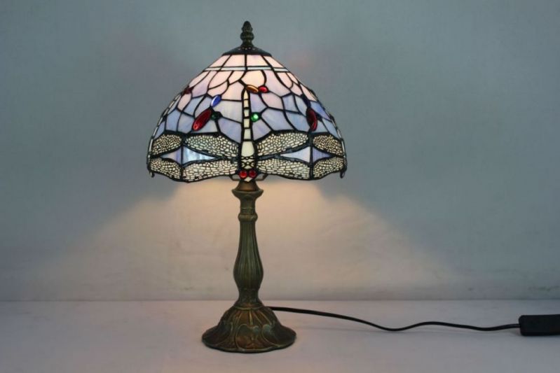 Tiffany 10 Inch Table Lamp - DETAIL_27388928_283832_3319877 - handcrafted Tiffany stained glass lamp