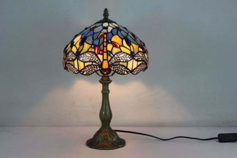 Tiffany 10 Inch Table Lamp - DETAIL_27388928_283832_3319883 - handcrafted Tiffany stained glass lamp