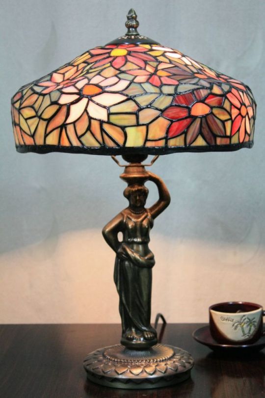 Tiffany 12 Inch Table Lamp 2 - DETAIL_27388928_283834_3320002 - handcrafted Tiffany stained glass lamp