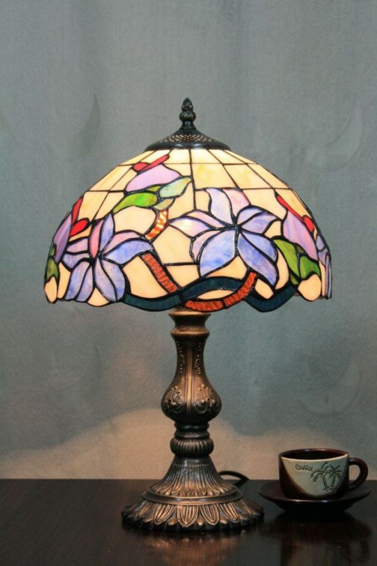 Tiffany 12 Inch Table Lamp 2 - DETAIL_27388928_283834_3320003 - handcrafted Tiffany stained glass lamp