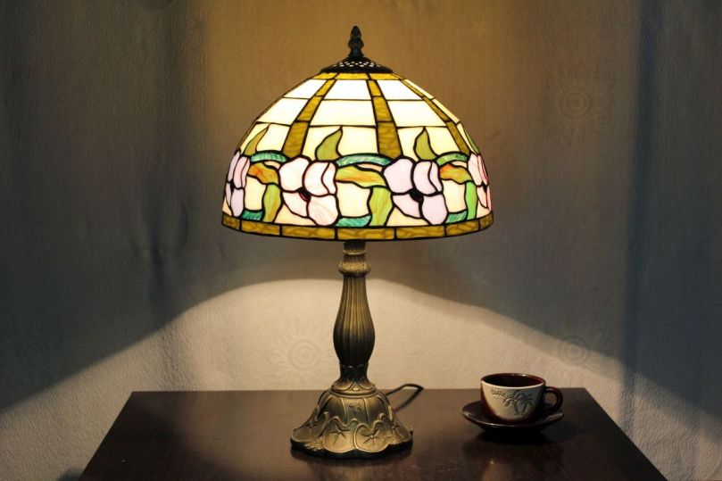Tiffany 12 Inch Table Lamp 2 - TATD120148 - handcrafted Tiffany stained glass lamp