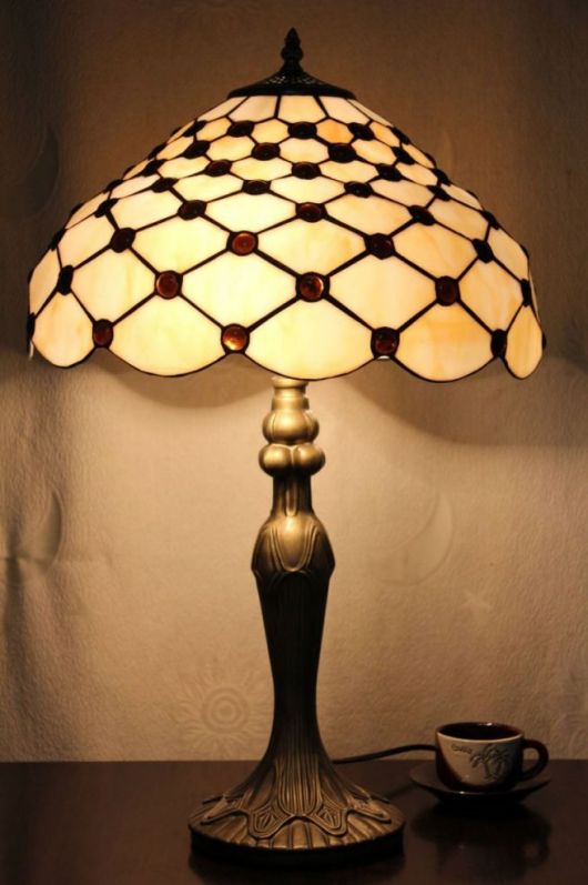Tiffany 12 Inch Table Lamp 2 - TATD120160 - handcrafted Tiffany stained glass lamp