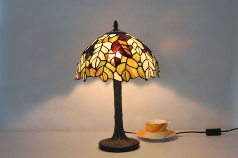 Tiffany 12 Inch Table Lamp 3 - TATD120263 - handcrafted Tiffany stained glass lamp