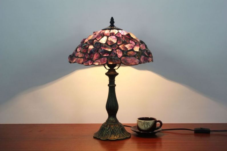 Tiffany 12 Inch Table Lamp 3 - TATD120268 - handcrafted Tiffany stained glass lamp