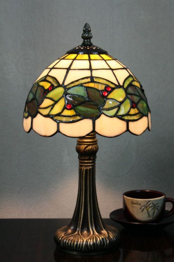 Tiffany 8 Inch 1 Table Lamp - DETAIL_27388928_283830_3319711 - handcrafted Tiffany stained glass lamp