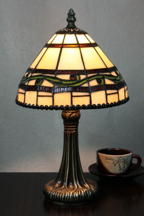 Tiffany 8 Inch 1 Table Lamp - DETAIL_27388928_283830_3319767 - handcrafted Tiffany stained glass lamp