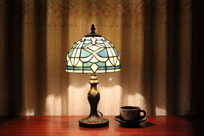 Tiffany 8 Inch 1 Table Lamp - DETAIL_27388928_283830_3319775 - handcrafted Tiffany stained glass lamp