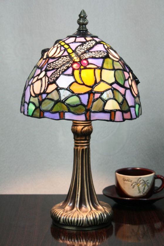 Tiffany 8 Inch 1 Table Lamp - DETAIL_27388928_283830_3319784 - handcrafted Tiffany stained glass lamp