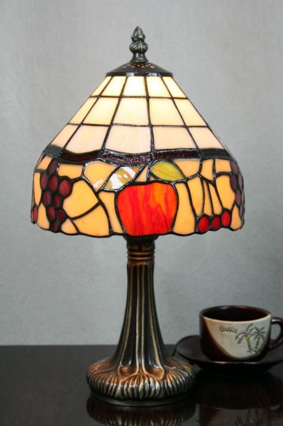 Tiffany 8 Inch 1 Table Lamp - DETAIL_27388928_283830_3319789 - handcrafted Tiffany stained glass lamp
