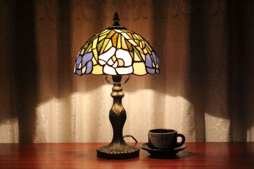 Tiffany 8 Inch 1 Table Lamp - DETAIL_27388928_283830_3319794 - handcrafted Tiffany stained glass lamp