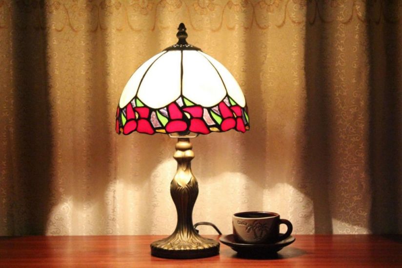 Tiffany 8 Inch 1 Table Lamp - DETAIL_27388928_283830_3319796 - handcrafted Tiffany stained glass lamp