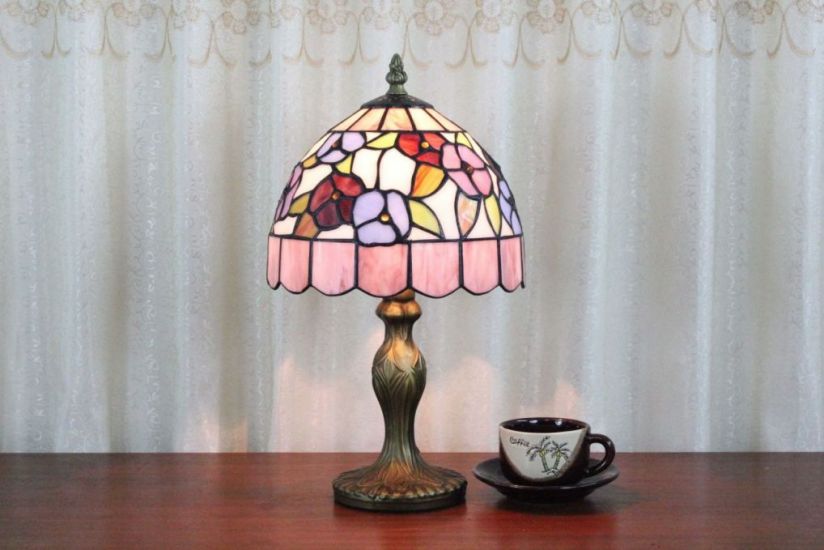 Tiffany 8 Inch 1 Table Lamp - DETAIL_27388928_283830_3319797 - handcrafted Tiffany stained glass lamp