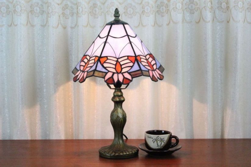 Tiffany 8 Inch 2 Table Lamp - DETAIL_27388928_283831_3319825 - handcrafted Tiffany stained glass lamp