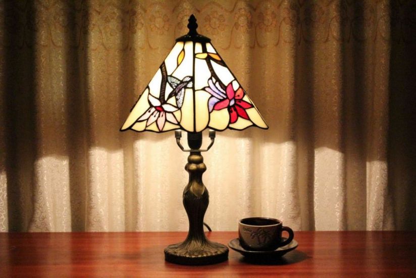 Tiffany 8 Inch 2 Table Lamp - DETAIL_27388928_283831_3319821 - handcrafted Tiffany stained glass lamp