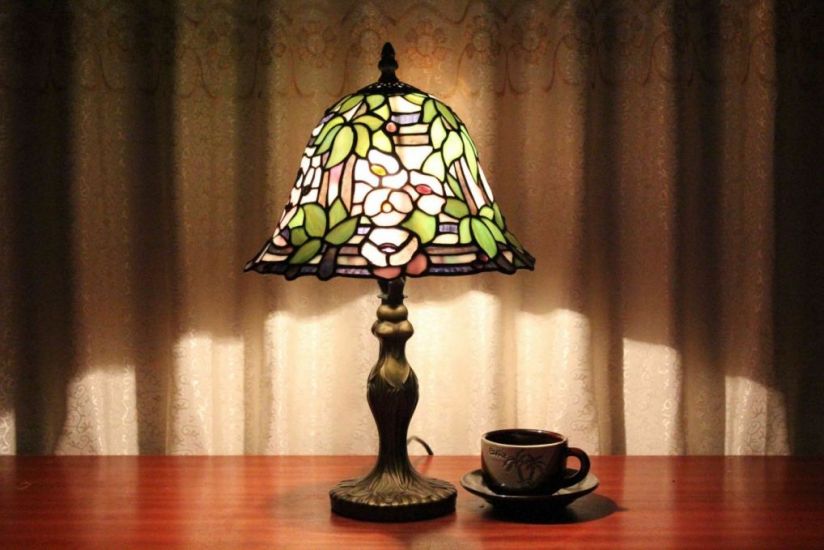 Tiffany 8 Inch 2 Table Lamp - DETAIL_27388928_283831_3319826 - handcrafted Tiffany stained glass lamp