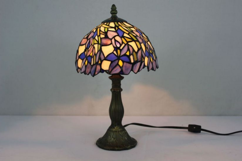 Tiffany 8 Inch 2 Table Lamp - DETAIL_27388928_283831_3319834 - handcrafted Tiffany stained glass lamp
