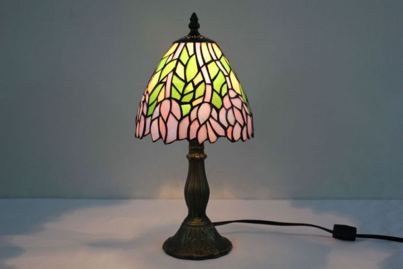 Tiffany 8 Inch 2 Table Lamp - DETAIL_27388928_283831_3319839 - handcrafted Tiffany stained glass lamp