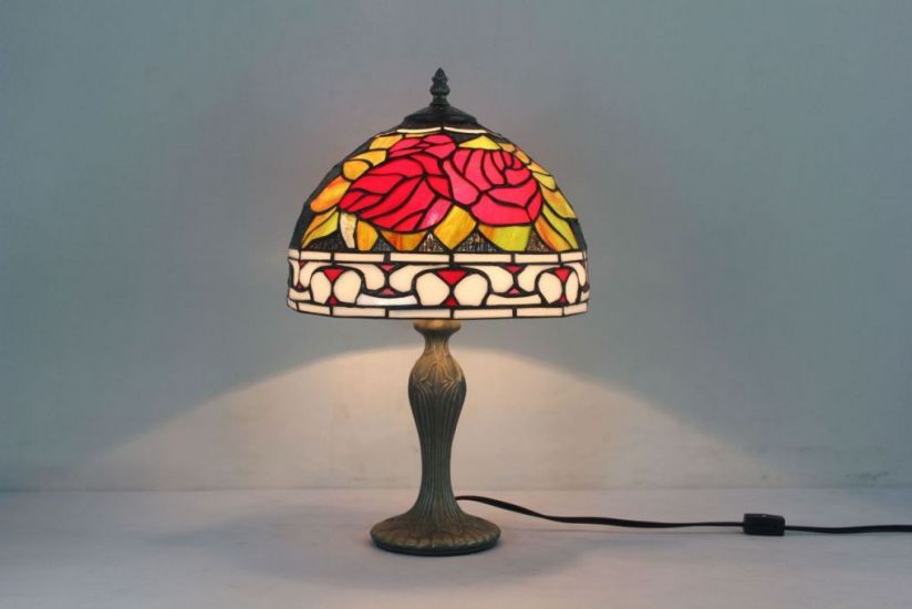 Tiffany 8 Inch 2 Table Lamp - DETAIL_27388928_283831_3319852 - handcrafted Tiffany stained glass lamp