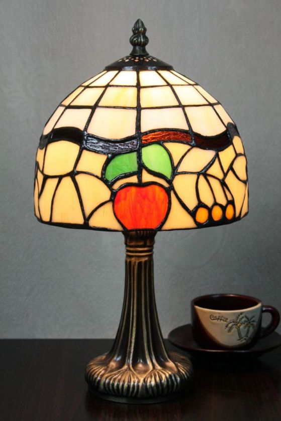 Tiffany 8 Inch 2 Table Lamp - DETAIL_27388928_283831_3319870 - handcrafted Tiffany stained glass lamp