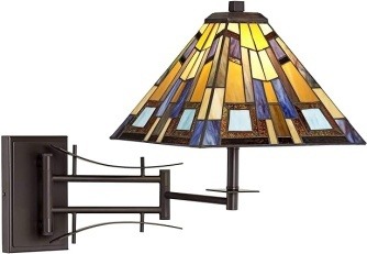 Amber Gallery Tiffany Wall Sconce - handcrafted Tiffany stained glass lamp