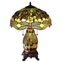 Golden Heritage Tiffany Table Lamp - handcrafted Tiffany stained glass lamp