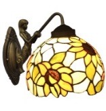 Amber Studio Tiffany Wall Sconce - handcrafted Tiffany stained glass lamp
