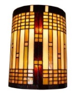 Amber Decorative Tiffany Wall Sconce - handcrafted Tiffany stained glass lamp