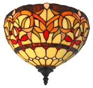 Amber Gallery Tiffany Wall Sconce - handcrafted Tiffany stained glass lamp