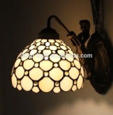 Amber Classic Tiffany Wall Sconce - handcrafted Tiffany stained glass lamp