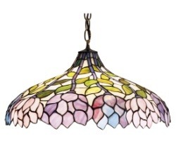 Golden Collection Tiffany Lamp Shade - Handcrafted Stained Glass Lamp