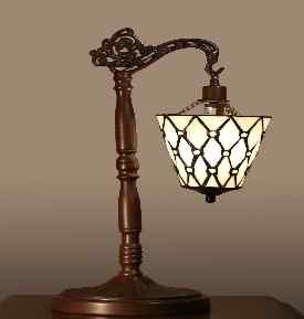 Ruby Gallery Tiffany Table Lamp - handcrafted Tiffany stained glass lamp